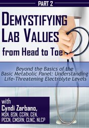 Cyndi Zarbano - Beyond the Basics of the Basic Metabolic Panel - Understanding Life-Threatening Electrolyte Levels